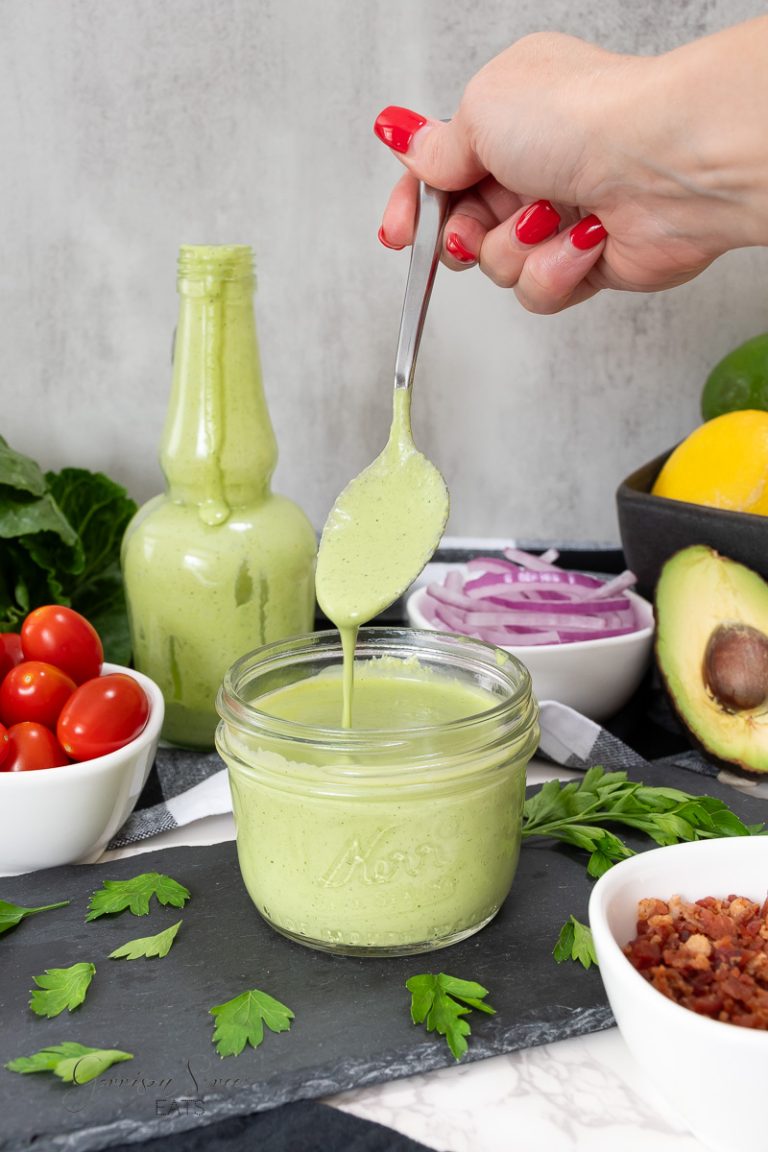 Easy Homemade Green Goddess Salad Dressing Recipe - Garrison Street Eats