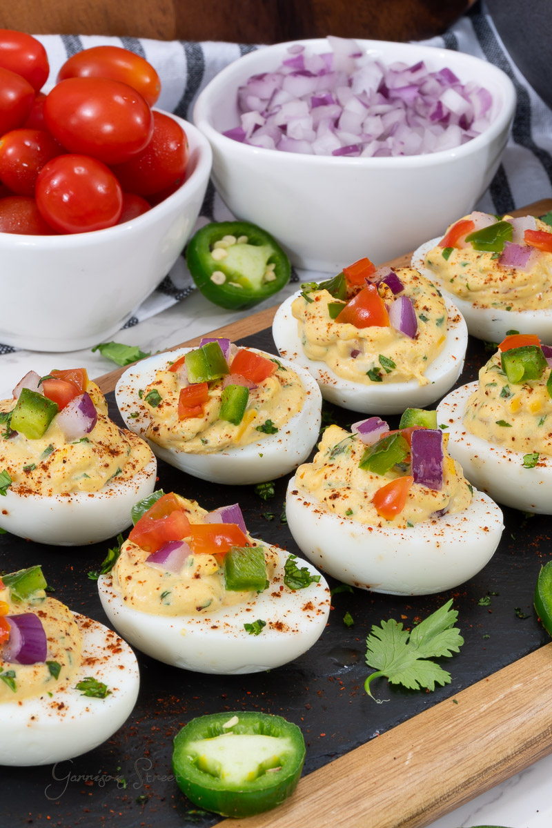 Mexican Style Street Taco Deviled Eggs Recipe Garrison Street Eats