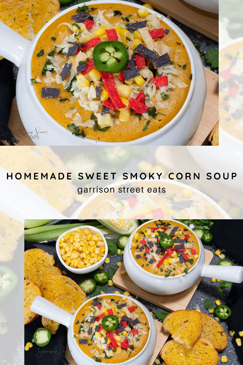 Creamy Homemade Sweet and Smoky Corn Soup Recipe